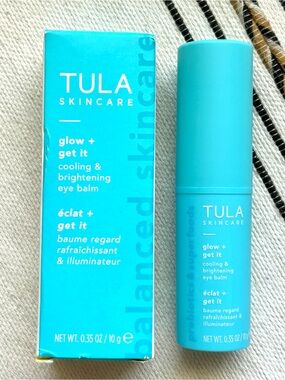 TULA Glow + Get It Cooling & Brightening Eye Balm 0.35 oz New in Box
